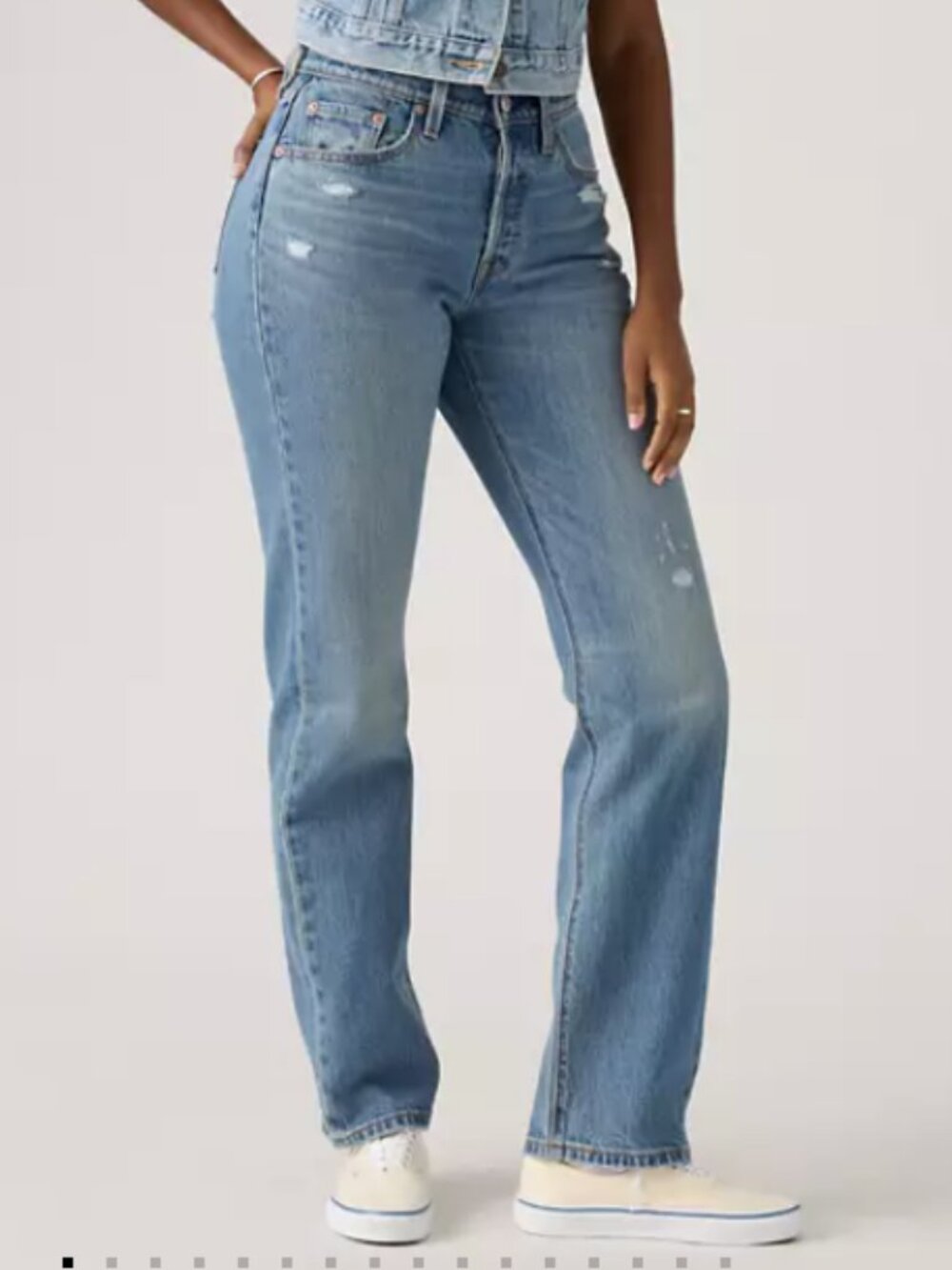 NWT Levi's 501® Curve Jeans - 26 x 32 Medium Blue Denim